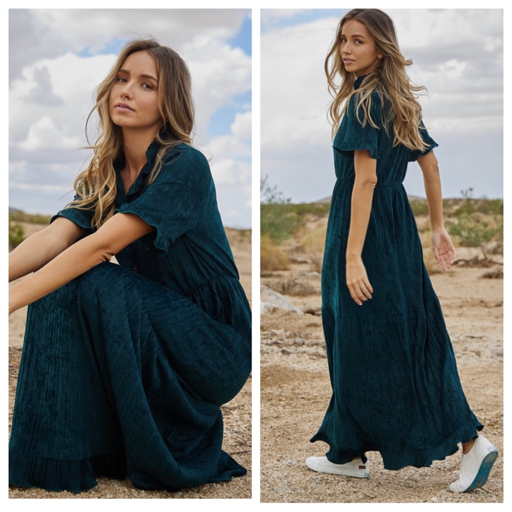 Beautiful Ruffle Detailed Tiered Maxi Dress - Picture 4 of 6